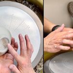 740. Making a Roller Texture TeaBowl/Chawan & Matching Footprint with Hsin-Chuen Lin 林新春 滾花茶碗製作