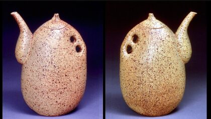 732. Throwing/altering a Nonfunctional Teapot with Hsin-Chuen Lin~ a Class Demo at Higher Fire 林新春