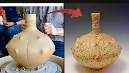 731. Throwing a Flat Round & Thin-necked Bottle with Hsin-Chuen Lin HF Class Demo~ Project 4