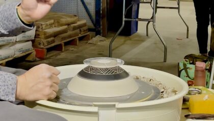 726. OVCAG Clay Carnival Workshop~Part I Trimming/Chattering/Sgraffito Bowls with Hsin-Chuen Lin