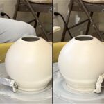 721. Wet Trimmers #17 R, #18 L to Trim Excessive Clay form the Foot Corner/Skirt with Hsin-Chuen Lin