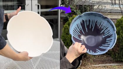 709. Learning How to Apply Glaze Inside of a Large Bowl without being too Thick with Hsin-Chuen Lin