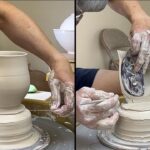 708. Using HsinTools #3 Rib to Throw a Perfect Curved Mug off the Hump with Hsin-Chuen Lin 林新春 刮板示範