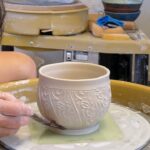 700. Teaching a Special Needs Student Throwing a Roller Texture Teabowl/Chawan with Hsin-Chuen Lin
