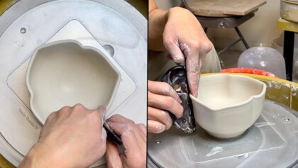 696. Throwing/Altering a Triangular Bowl on the Aluminum Bat System with Hsin-Chuen Lin • Part~l