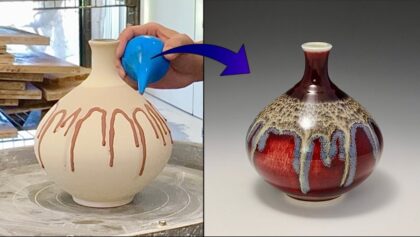 675. A few Ceramic Work Before and After Fired  by Hsin-Chuen Lin 林新春 陶藝作品燒窯前後比對