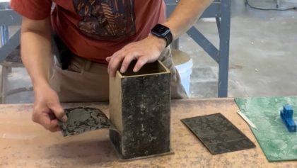 666. Instant Stiff Slab Construction Method to Make a Square Vase with Hsin-Chuen Lin 林新春 土片成形方瓶示範