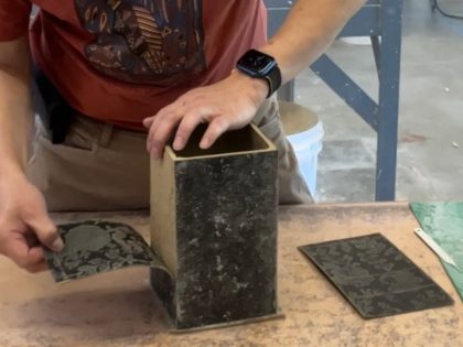 666. Instant Stiff Slab Construction Method to Make a Square Vase with Hsin-Chuen Lin 林新春 土片成形方瓶示範