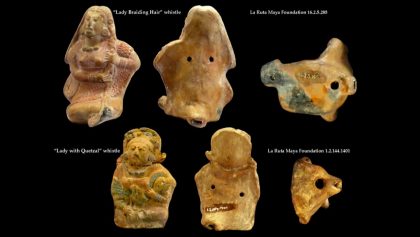 Ancient Classic Maya Ceramic Figurine Molds