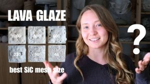 Lava Glaze Secrets: How SiC Mesh Size Changes This Textured Pottery Glaze