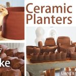 How to make ceramic planters, Recycling clay to hand-building planters, ASMR, part 1
