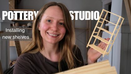 I’ve Needed This for So Long… Adding More Shelves to My Pottery Studio!