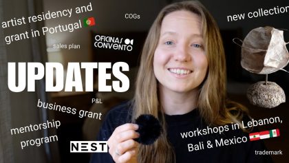 Artist Life Update: Residency in Portugal, Business Grant, Mentorship & New Collection!