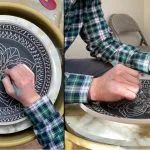 646. Trimming/Chattering/Sgraffito a 7 Lb Wall Hanging Platter with Hsin-Chuen Lin 林新春 大盤修坯跳刀雕紋示範