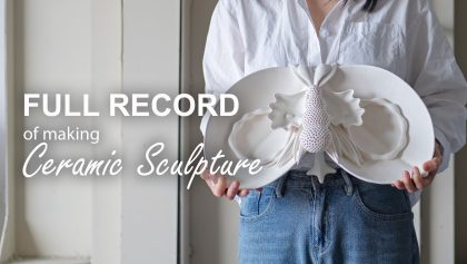 Full Record of making ceramic sculpture - Woman as Vessel series, ASMR, Art Therapy, Pottery