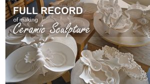 Full record of making ceramic sculpture - another Woman as Vessel, ASMR,  Art Therapy, Pottery