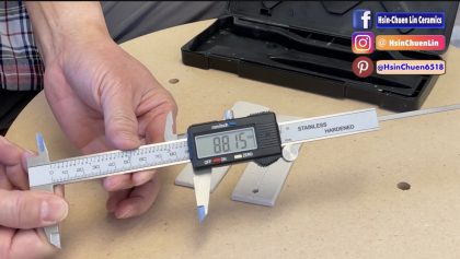 639. Test Tile Making~ Knowing Your Clay Shrinkage Rate With Hsin-Chuen Lin 林新春 粘土收縮率試驗示範