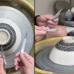 614.Detail on Sgraffito Carving a Bowl with Hsin-Chuen Lin 林新春 碗坯雕紋示範