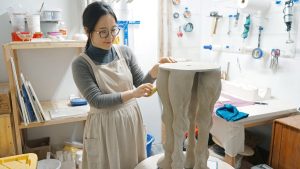 How I make human size ceramic sculpture, Series - Shrine, 202003 part3