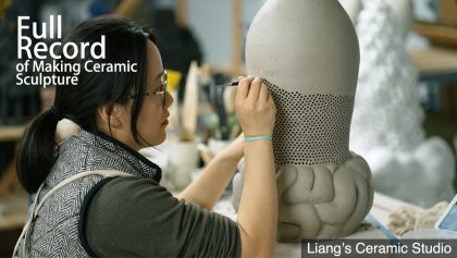 How to make human size ceramic sculpture, series-Shrine, from sketching to handbuilding, part 1