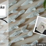 How to make ceramic fishes, Fridge magnets, gifts, home decor, ASMR, final part