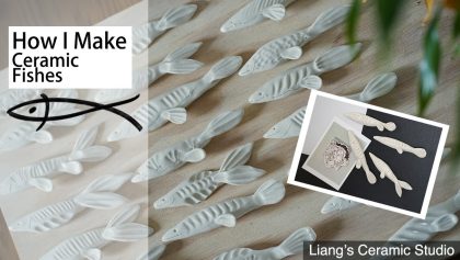 How to make ceramic fishes, Fridge magnets, gifts, home decor, ASMR, final part