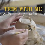 Trim Pottery With Me  ☕️ (1 Hour Relaxing Pottery with Music)