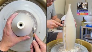596. Testing a HsinTools Looping Carbide Trimmer on a Tall Bottle with Hsin-Chuen Lin 林新春 環形鎢鋼刀測試