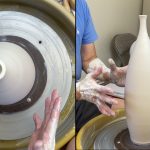 595. Learning How to Lift Tall Wall and Make a Thin-Necked Bottle with Hsin-Chuen Lin 林新春 瘦高細頸瓶拉坯示範