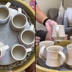 593. Learning How to Attach Mugs Handles 99.9% Successful Rate with Hsin-Chuen Lin  林新春 粘接杯把示範