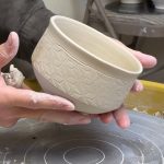 576. Making a MKM BHR Roller Texture Teabowl/Chawan with Hsin-Chuen Lin 林新春 滾花紋茶碗製作示範