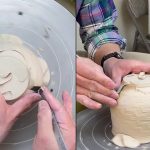 574. Making a Roller Texture Teabowl/Chawan with Hsin-Chuen Lin 林新春 滾花紋茶碗製作示範