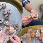 568. Detail on How to Throw a MKM Roller Texture Covered Jar with Hsin-Chuen Lin 林新春 滾花紋蓋罐拉坯示範