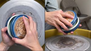 561. Throwing a Sodium Silicate Lidded/Covered Jar/Box with Hsin-Chuen Lin 林新春 岩花瓷蓋盒製作示範