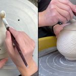 553. Trimming/Fitting/Assembling a Roller Texture Teapot with Hsin-Chuen Lin 林新春 滾花紋茶壺修坯及壺蓋嘴把接合示範