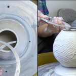 552. Throwing a Roller Texture Teapot with Hsin-Chuen Lin 林新春 滾花紋瓷壺拉坯示範